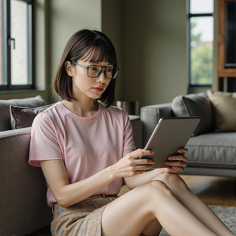 Lenskart Air Gray Transparent Full Rim Square right side