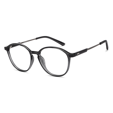 Lenskart Air Online Gray Transparent Full Rim Round right side