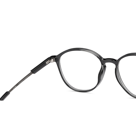 Lenskart Air Online Gray Transparent Full Rim Round right side