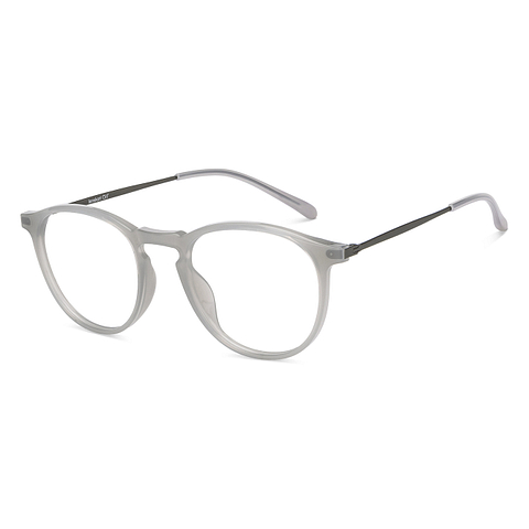 Lenskart Air Online Gray Transparent Full Rim Round right side