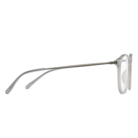 Lenskart Air Online Gray Transparent Full Rim Round left side