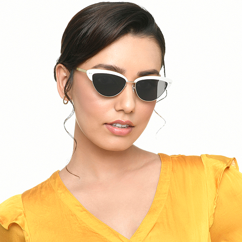 Lenskart Silver Full Rim Cat Eye left side