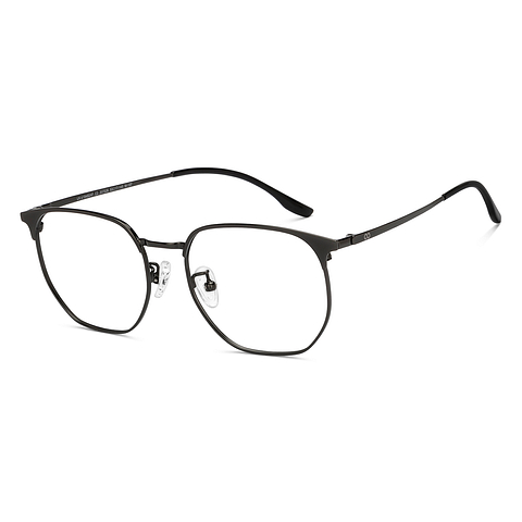 Lenskart Gunmetal Full Rim Rectangle left side