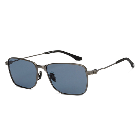 Lenskart STUDIO Mid Gunmetal Full Rim Geometric left side