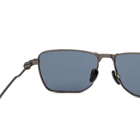 Lenskart STUDIO Mid Gunmetal Full Rim Geometric left side