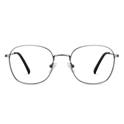 Lenskart Air Mid Gunmetal Full Rim Round left side