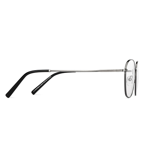 Lenskart Air Mid Gunmetal Full Rim Round left side