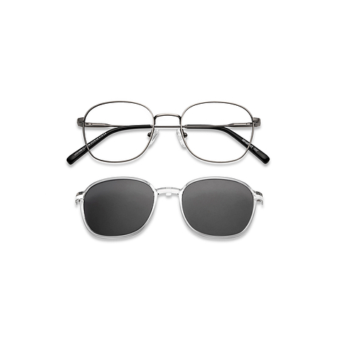 Lenskart Air Mid Gunmetal Full Rim Round right side