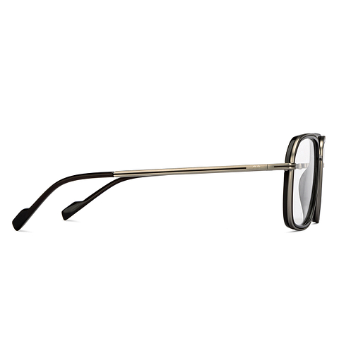 Lenskart Studio Online Dark Gunmetal Full Rim Square left side