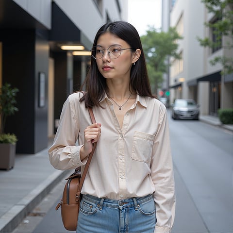 Lenskart Mid Gunmetal Full Rim Round right side