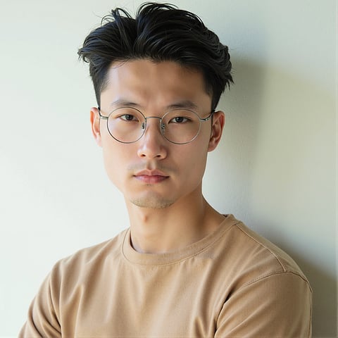 Lenskart Mid Gunmetal Full Rim Round left side