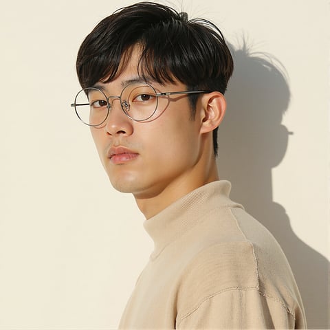Lenskart Mid Gunmetal Full Rim Round right side