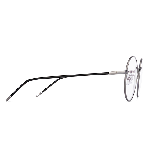 Lenskart Mid Gunmetal Full Rim Round left side