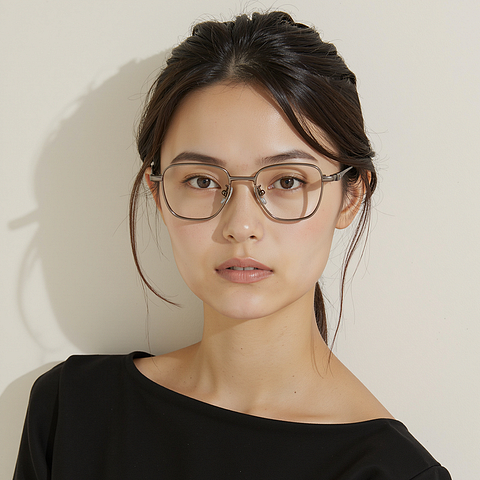 Lenskart STUDIO Gunmetal Full Rim Square right side