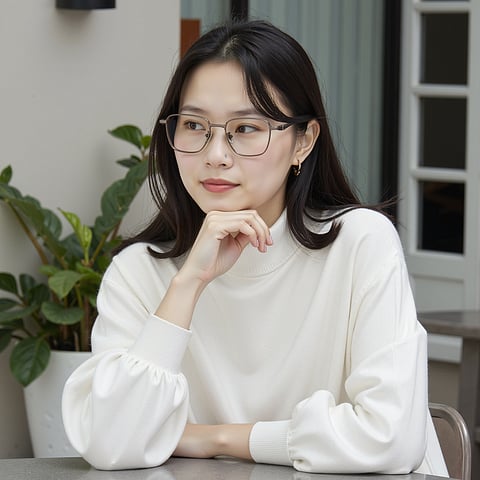 Lenskart STUDIO Gunmetal Full Rim Square right side