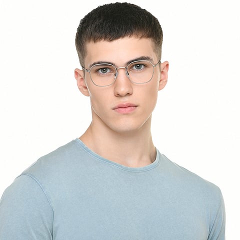 Lenskart Air Mid Gunmetal Full Rim Round right side