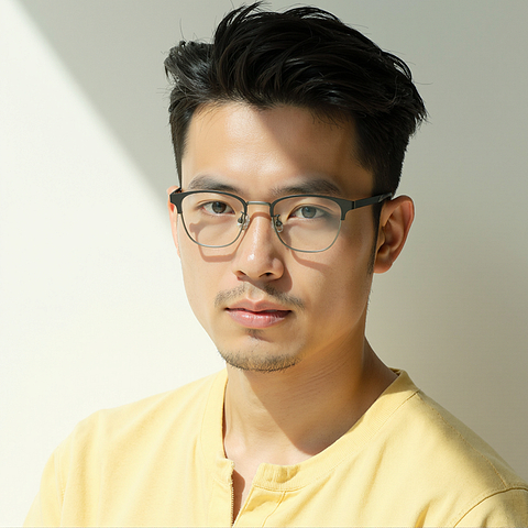 Lenskart Gunmetal Full Rim Square left side