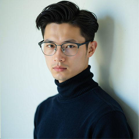 Lenskart Gunmetal Full Rim Square right side