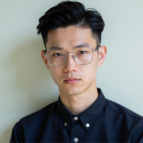 Lenskart Gunmetal Full Rim Square right side