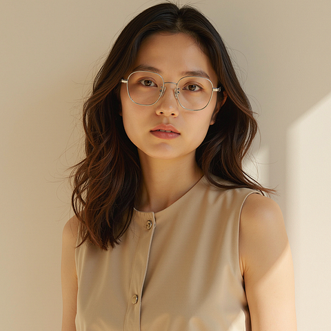 Lenskart Gunmetal Full Rim Square left side
