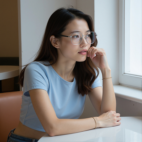 Lenskart Gunmetal Full Rim Square right side