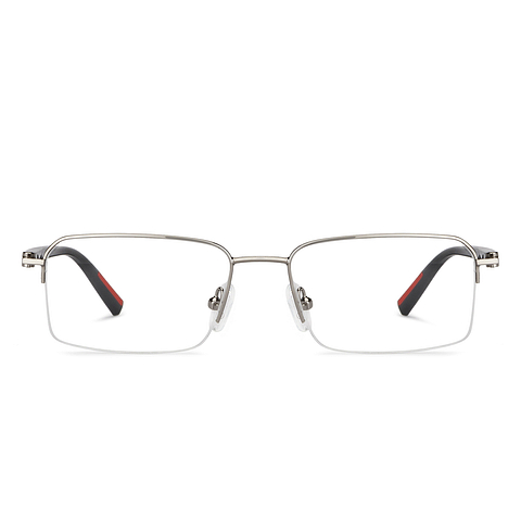 Lenskart Air Mid Gunmetal Half Rim Rectangle right side