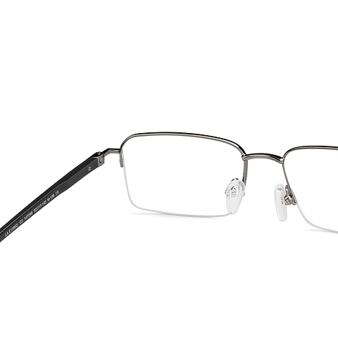 Lenskart Air Mid Gunmetal Half Rim Rectangle right side
