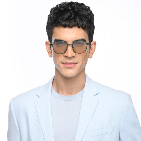 Lenskart Air Online Mid Gunmetal Full Rim Round right side