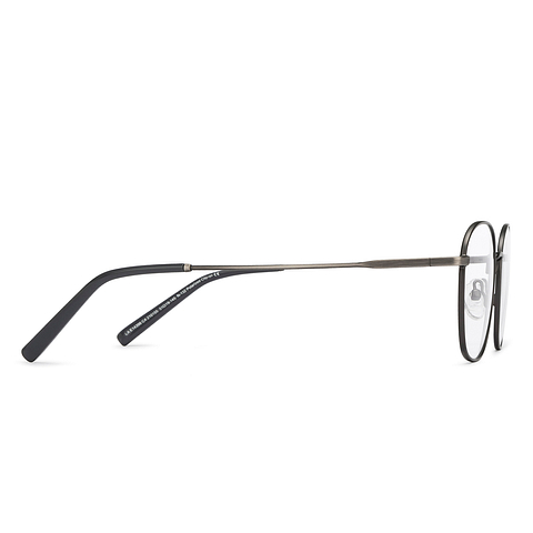 Lenskart Air Online Mid Gunmetal Full Rim Round left side