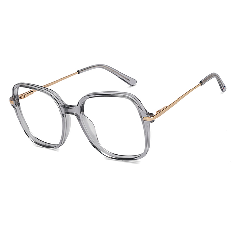 Le Petit Lunetier Crystal Transparent Full Rim Square left side