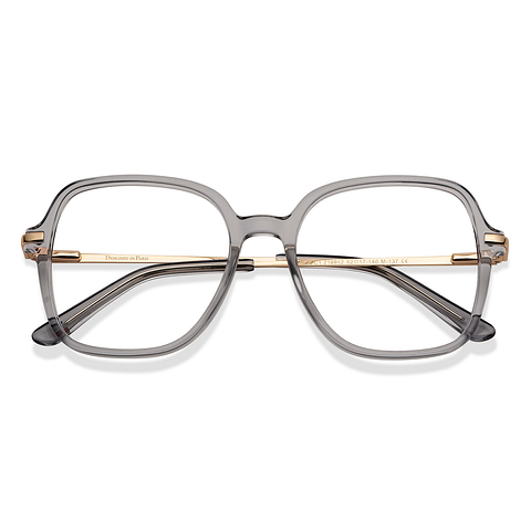 Le Petit Lunetier Crystal Transparent Full Rim Square right side