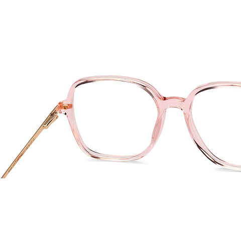 Le Petit Lunetier Pink Full Rim Square left side