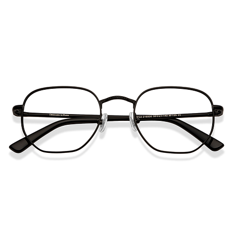 Le Petit Lunetier Black Full Rim Geometric left side Le Petit Lunetier Black Full Rim Geometric left side