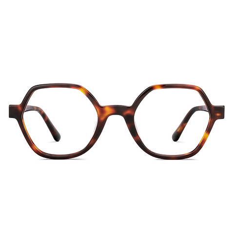 Le Petit Lunetier Light Brown Full Rim Geometric right side