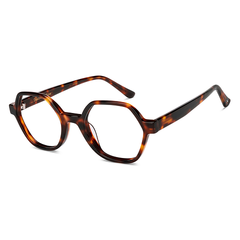 Le Petit Lunetier Light Brown Full Rim Geometric left side