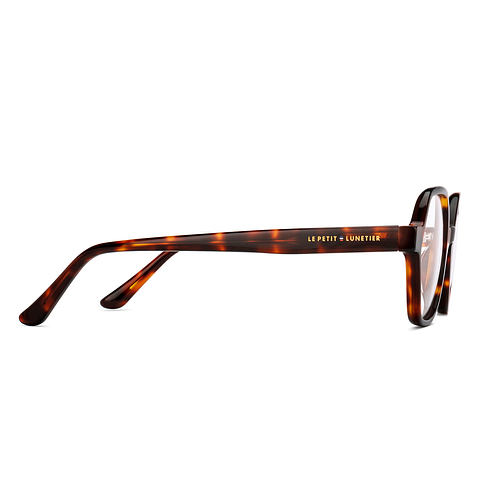 Le Petit Lunetier Light Brown Full Rim Geometric right side