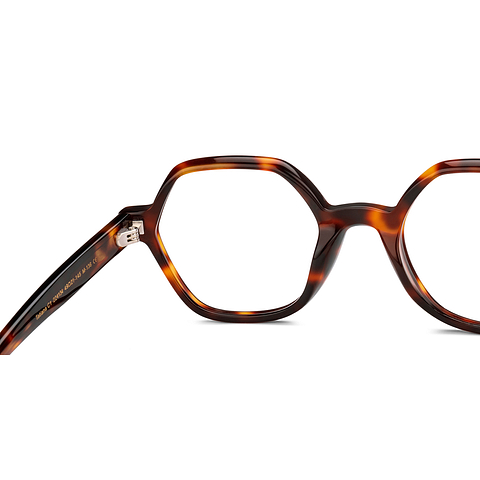 Le Petit Lunetier Light Brown Full Rim Geometric left side