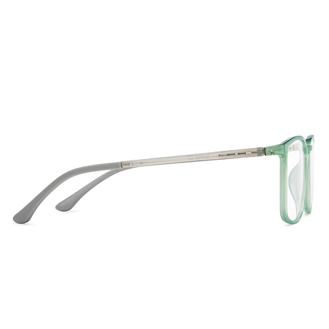 Lenskart Air Online Green Transparent Full Rim Rectangle left side Lenskart Air Online Green Transparent Full Rim Rectangle left side
