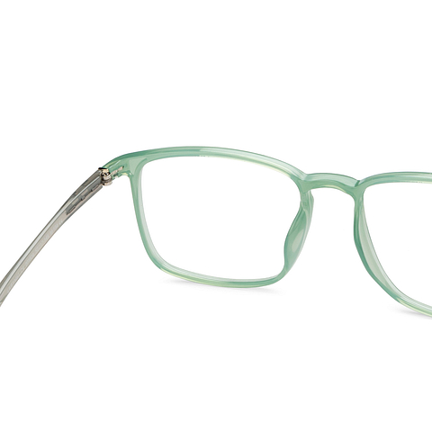 Lenskart Air Online Green Transparent Full Rim Rectangle right side Lenskart Air Online Green Transparent Full Rim Rectangle right side