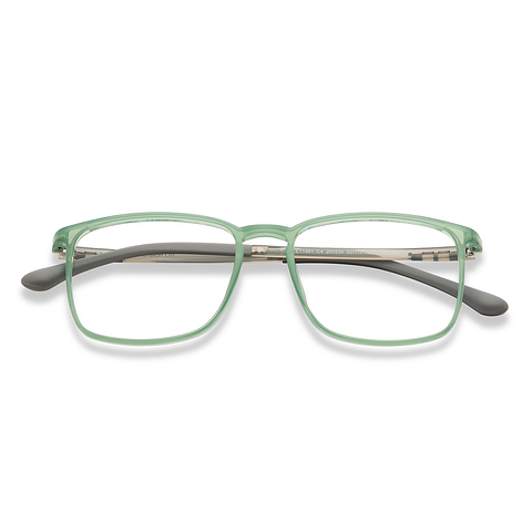 Lenskart Air Online Green Transparent Full Rim Rectangle left side Lenskart Air Online Green Transparent Full Rim Rectangle left side