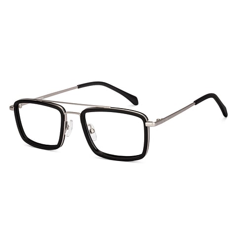 Buy Silver Full Rim Rectangle Lenskart Air AIR FUSION LA E11289-N