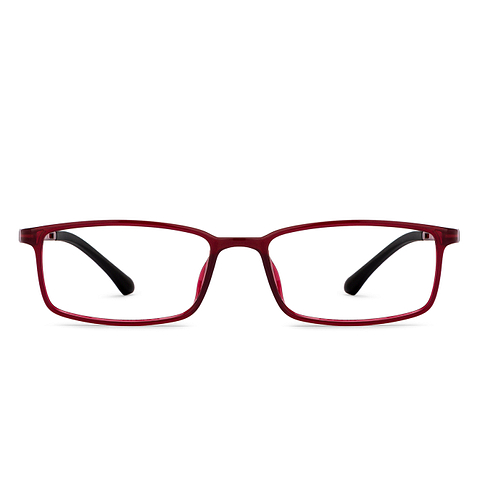 Lenskart Air Online Red Full Rim Rectangle left side