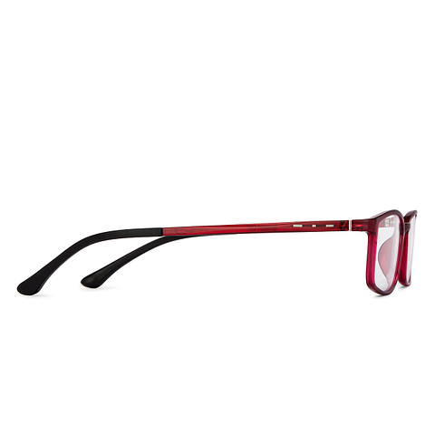 Lenskart Air Online Red Full Rim Rectangle left side