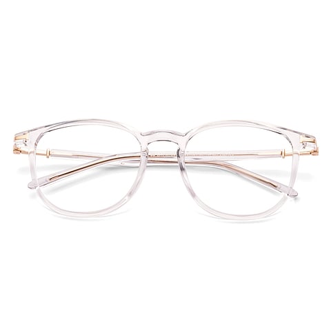 Lenskart Air Transparent Full Rim Round left side