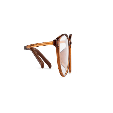 Lenskart Air Brown Full Rim Round left side