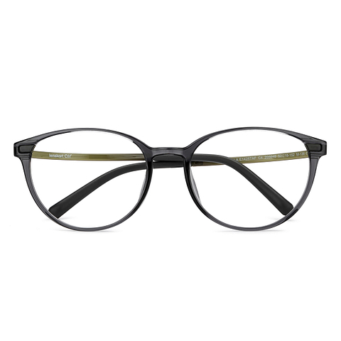 Lenskart Air Online Gray Transparent Full Rim Round right side