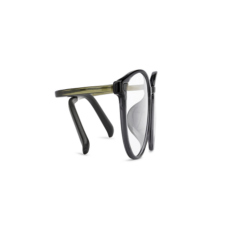 Lenskart Air Online Gray Transparent Full Rim Round left side