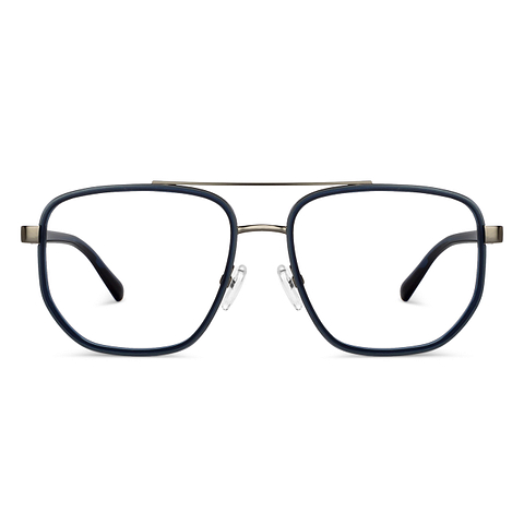 Lenskart Air Online Mid Gunmetal Full Rim Aviator left side