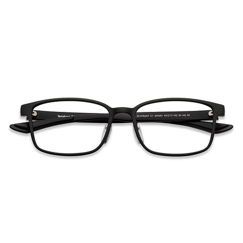 Lenskart Air Online Black Full Rim Rectangle left side