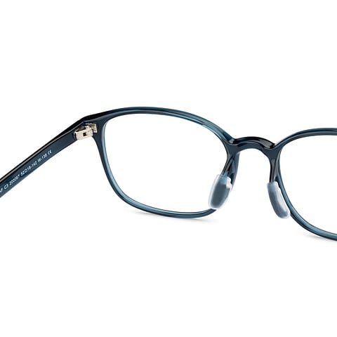 Lenskart Air Online Blue Transparent Full Rim Square right side Lenskart Air Online Blue Transparent Full Rim Square right side